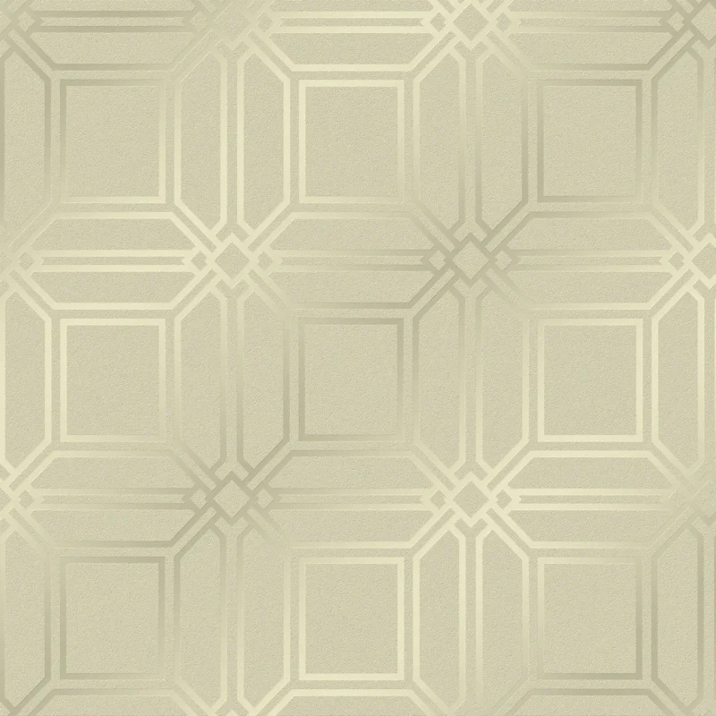 Rain Geometric Wallpaper by Wow - Modern in Beige with Light Gray