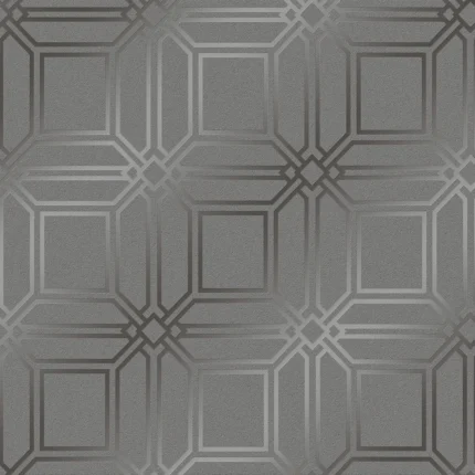 Rain Geometric Wallpaper by Wow - Modern in Charcoal with Light Gray