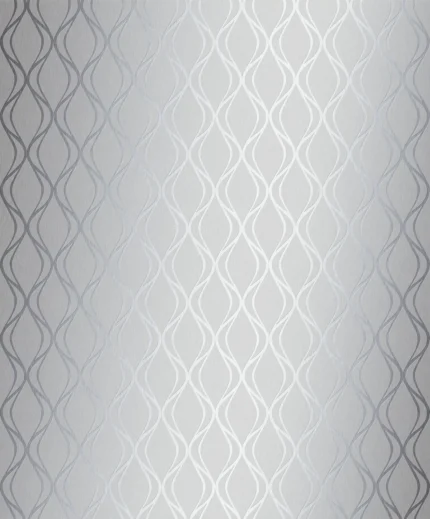 Rain Geometric Wallpaper by Wow - Modern in Light Gray with Charcoal