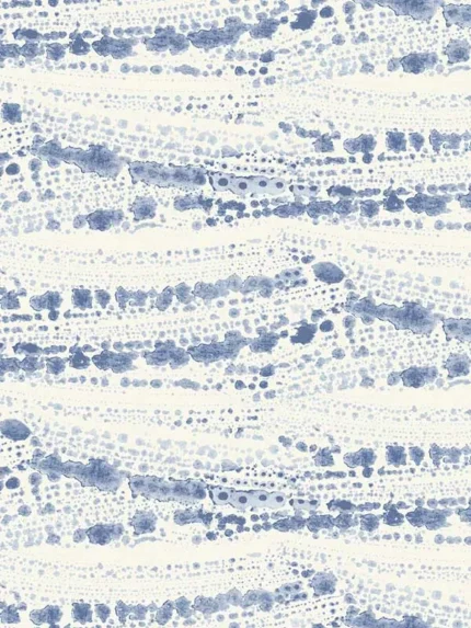 navy patterned wallpaper for bedroom by Chesapeake