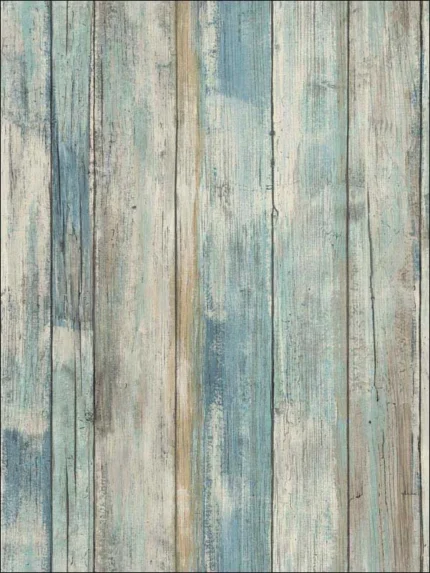 blue wood wallpaper for bedroom by York