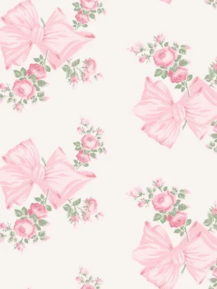 pink patterned wallpaper for bedroom by Brewster