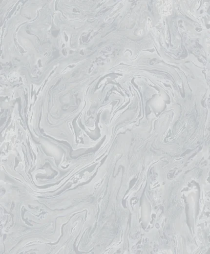 Rutger Abstract Wallpaper by Wow - Modern in Light Gray with Silver