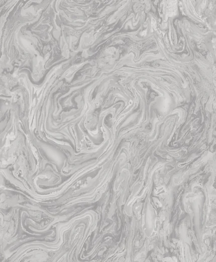 Rutger Abstract Wallpaper by Wow - Premium in Light Gray with White