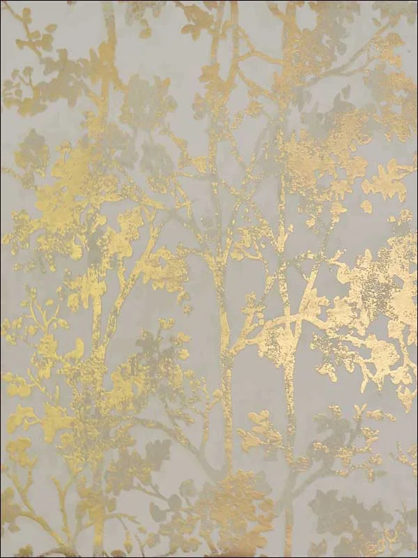 almond and gold patterned wallpaper for bedroom by York