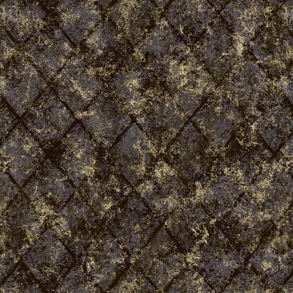 Signature Geometric Wallpaper by Wow - Modern in Charcoal with Gold