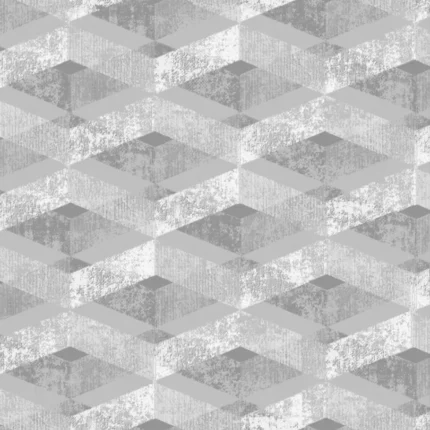 Signature Geometric Wallpaper by Wow - Modern in Light Gray