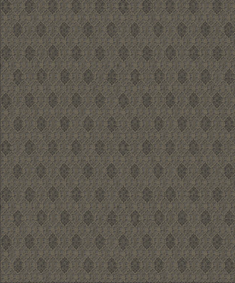 Signature Geometric Wallpaper by Wow - Premium in Charcoal with Gold