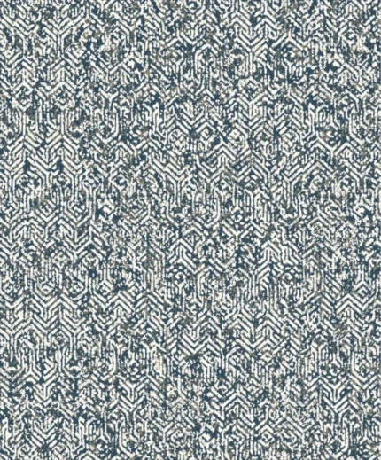 Signature Geometric Wallpaper by Wow - Premium in Navy with Light Gray