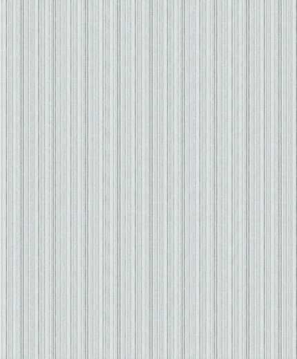 Signature Stripe Wallpaper by Wow - Modern in Light Gray with Charcoal