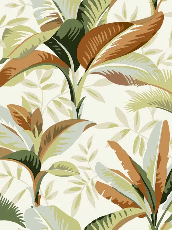 Summerhouse Sienna Wallpaper for Hallways or Living Rooms | York - Shop Safe in Houston Wallpapering sienna patterned wallpaper for bedroom by York