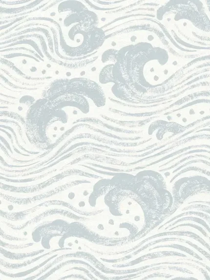 light blue patterned wallpaper for bedroom by A Street Prints