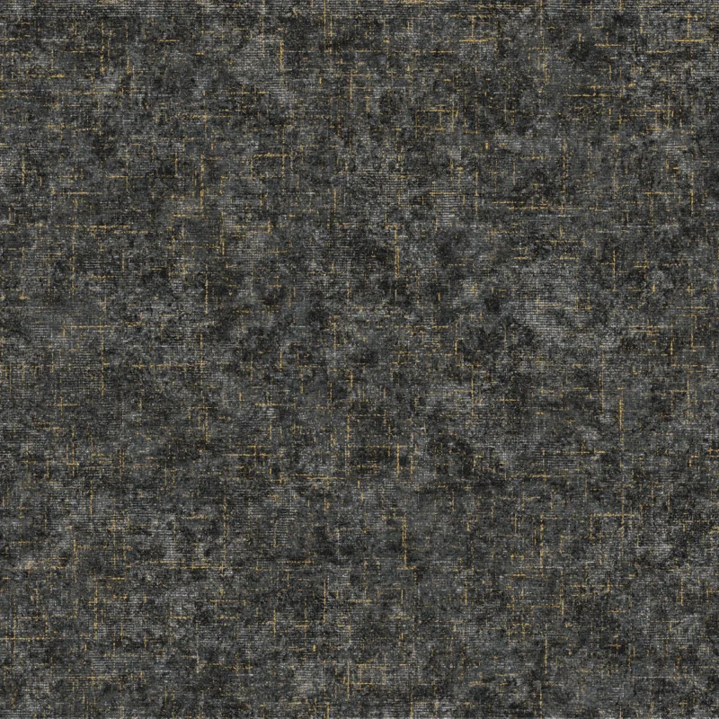 Textil Textured Wallpaper by Wow - Modern in Charcoal with Gold