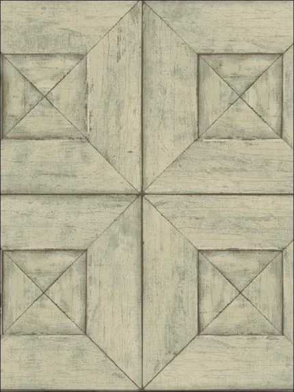 green wood wallpaper for bedroom by Chesapeake