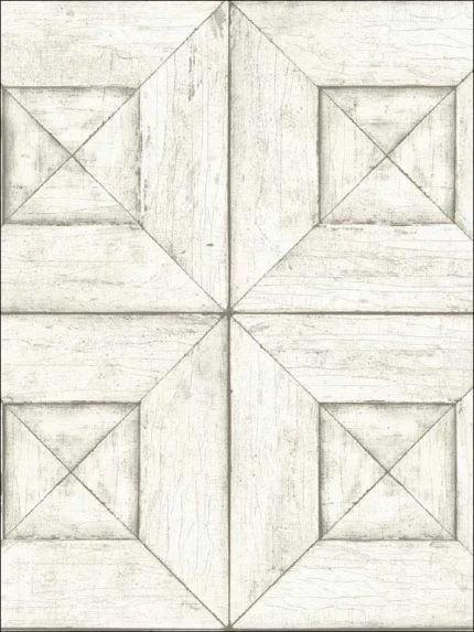 off white wood wallpaper for bedroom by Chesapeake