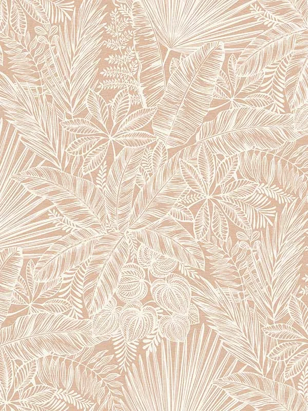 blush botanical wallpaper for bedroom by A Street Prints