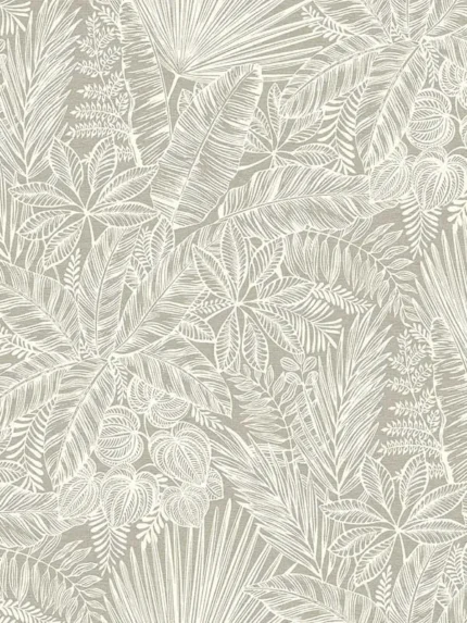 light brown botanical wallpaper for bedroom by A Street Prints