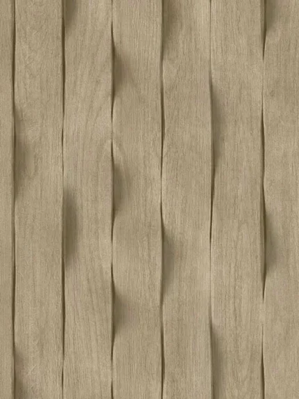 taupe wood wallpaper for bedroom by Veer Decor
