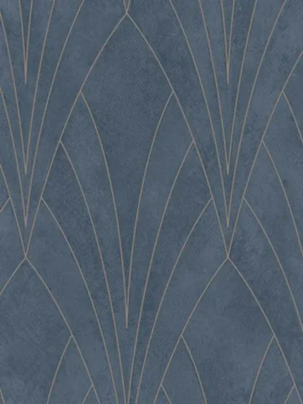 blue patterned wallpaper for bedroom by Veer Decor