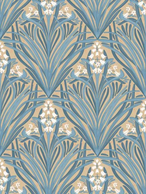 Vrel04-166 Victorian Bloom Green Wallpaper for Calm Bedrooms or Guest Rooms | Veer Decor - Shop Safe in Houston Wallpapering green floral wallpaper for bedroom by Veer Decor