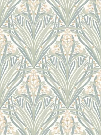 light green floral wallpaper for bedroom by Veer Decor