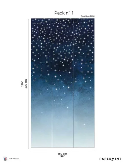 navy patterned wallpaper for bedroom by Veer Decor