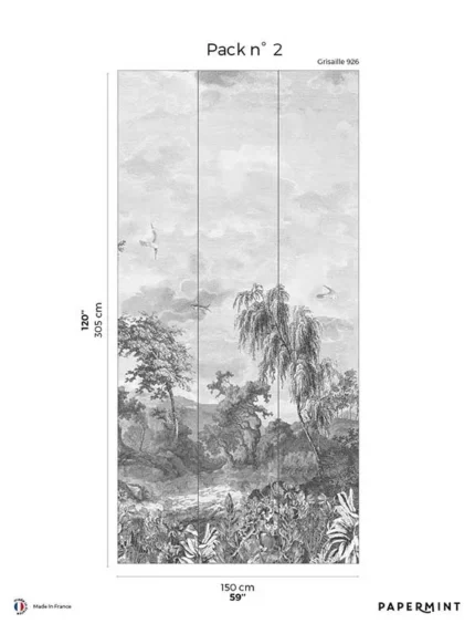 gray patterned wallpaper for bedroom by Veer Decor