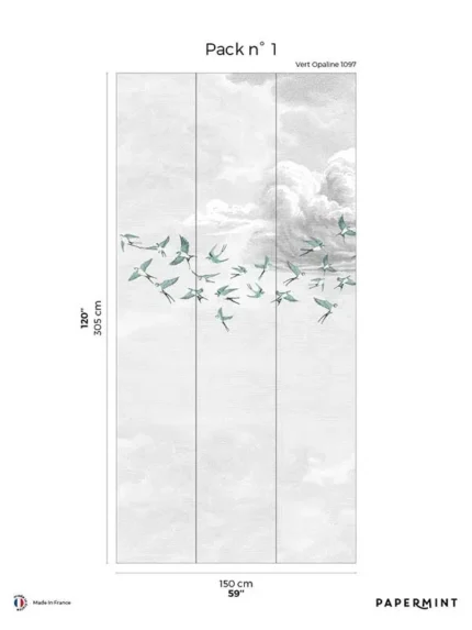 teal patterned wallpaper for bedroom by Veer Decor