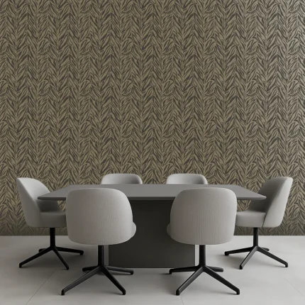Afra Wallpaper by Wow - Premium in Black with Brown
