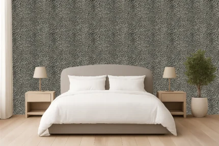 Afra Wallpaper by Wow - Premium in Charcoal with Taupe
