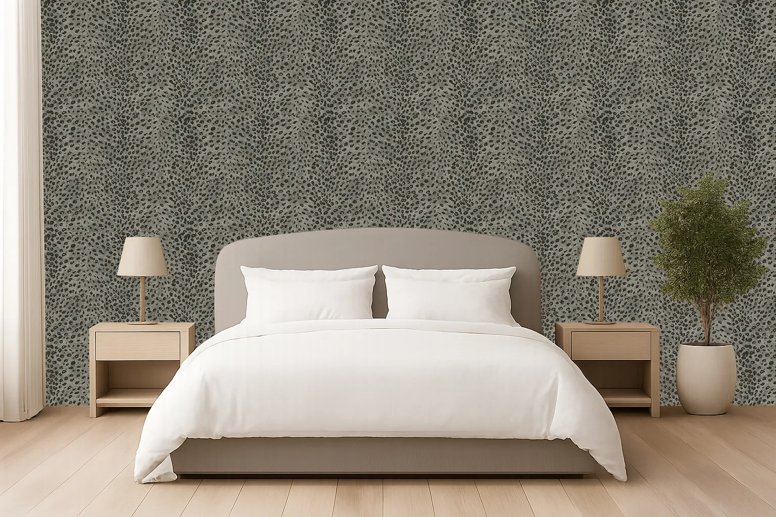 afra-1502-copia Afra Wallpaper by Wow - Premium in Charcoal with Taupe - Image 1