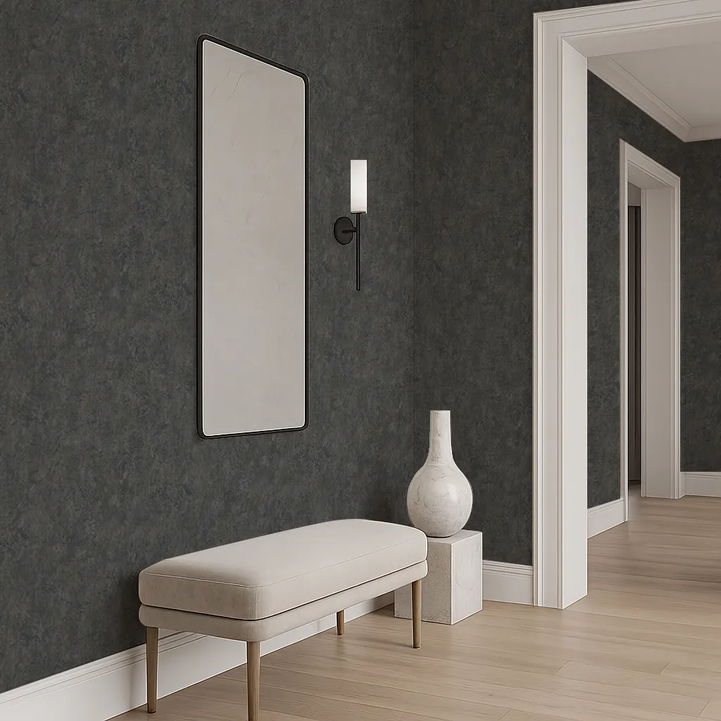 afra-302-copia Afra Textured Wallpaper by Wow - Modern in Charcoal with Slate - Image 1