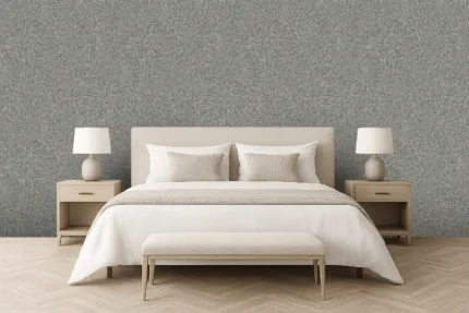 Afra Textured Wallpaper by Wow - Premium in Light Gray with Charcoal