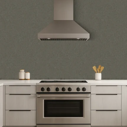 Afra Textured Wallpaper by Wow - Premium in Charcoal with Olive