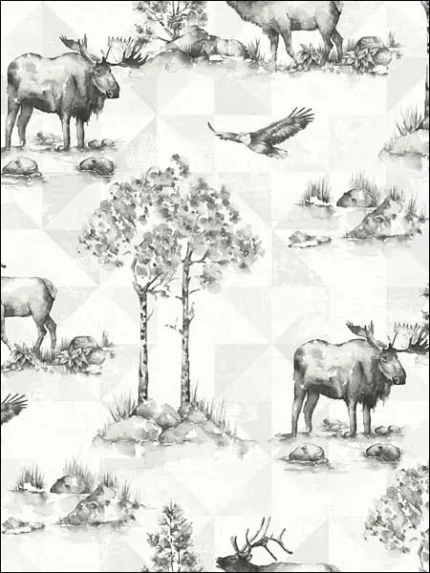 50100 patterned wallpaper for bedroom by Pelican Prints