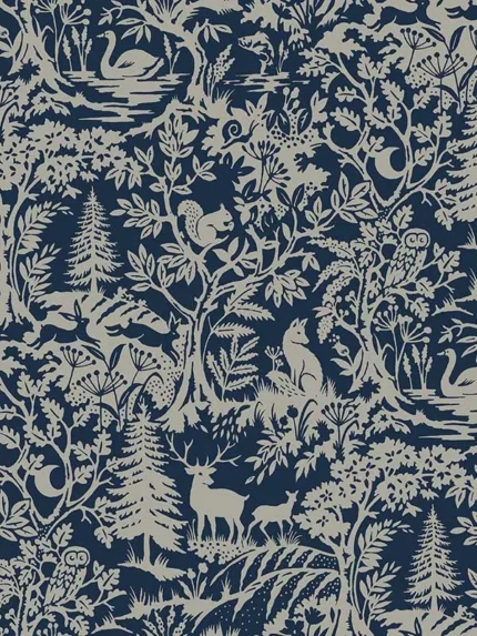 navy textured wallpaper for office by Chesapeake