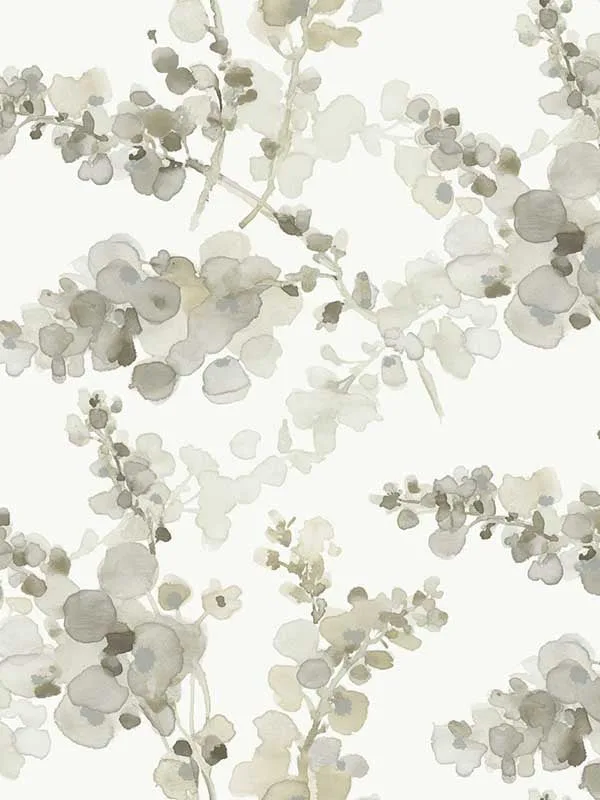 blonde patterned wallpaper for bedroom by Candice Olson