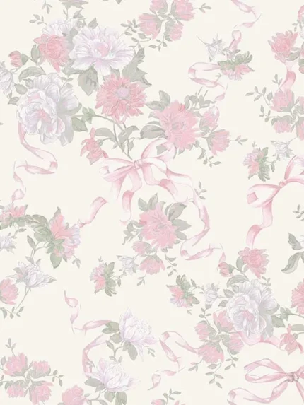 pretty in pink patterned wallpaper for bedroom by A Street Prints