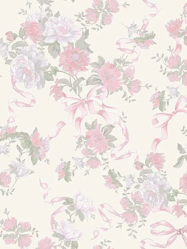 pretty in pink patterned wallpaper for bedroom by A Street Prints