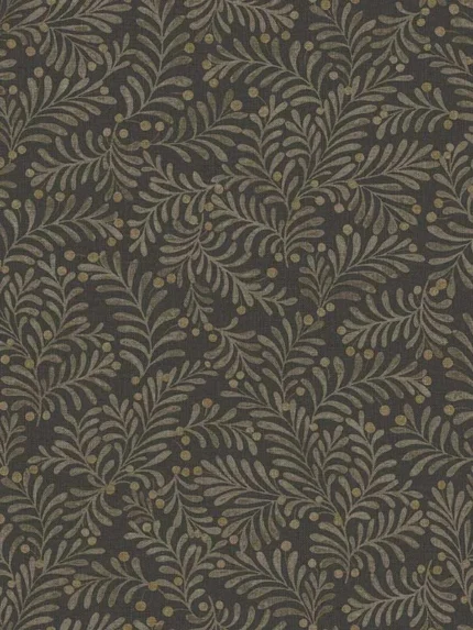 black patterned wallpaper for bedroom by Chesapeake