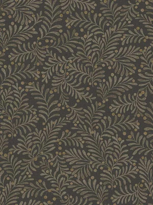 black patterned wallpaper for bedroom by Chesapeake