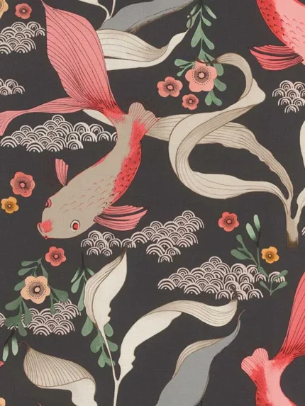 black patterned wallpaper for bedroom by Advantage