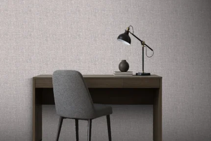 Delux Textured Wallpaper by Wow - Modern in Light Gray with Charcoal