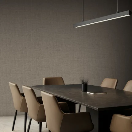 Delux Textured Wallpaper by Wow - Modern in Charcoal with Light Gray