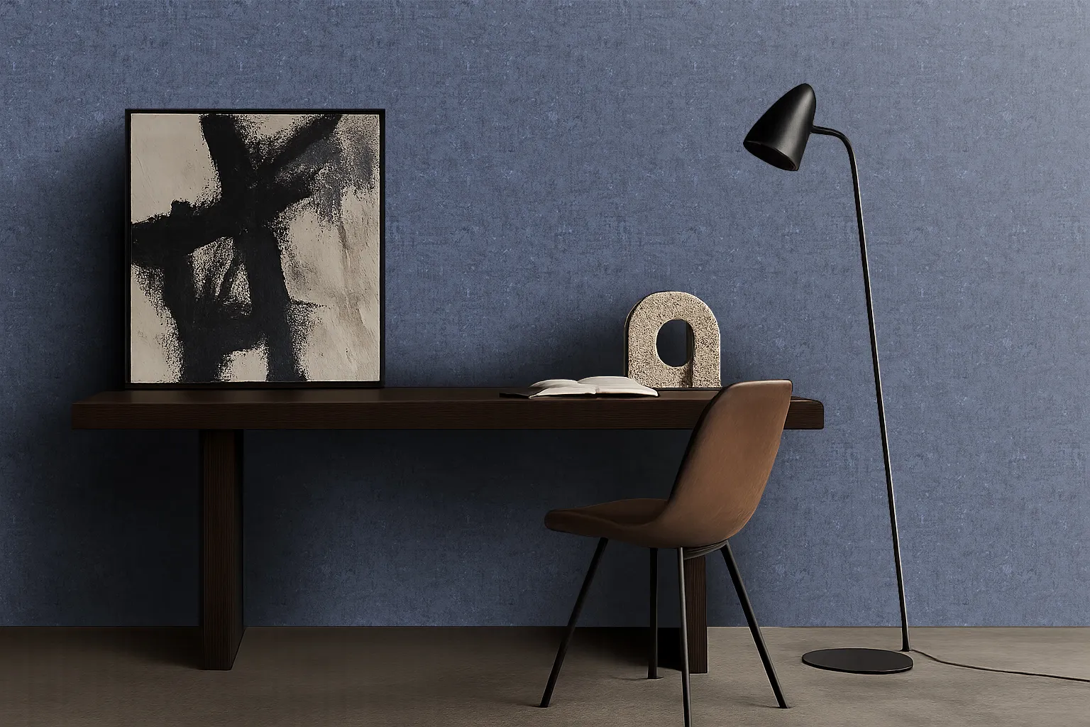 delux-970579-copia Delux Textured Wallpaper by Wow - Modern in Navy with Charcoal - Image 1