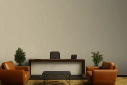 Delux Textured Wallpaper by Wow - Premium in Beige with Light Gray