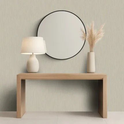 Delux Textured Wallpaper by Wow - Premium in Light Gray with Beige