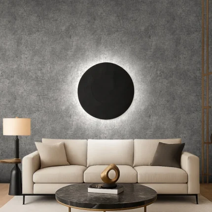 Delux Textured Wallpaper by Wow - Premium in Slate Blue with Charcoal