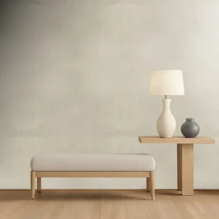 Delux Textured Wallpaper by Wow - Premium in Light Gray with Beige