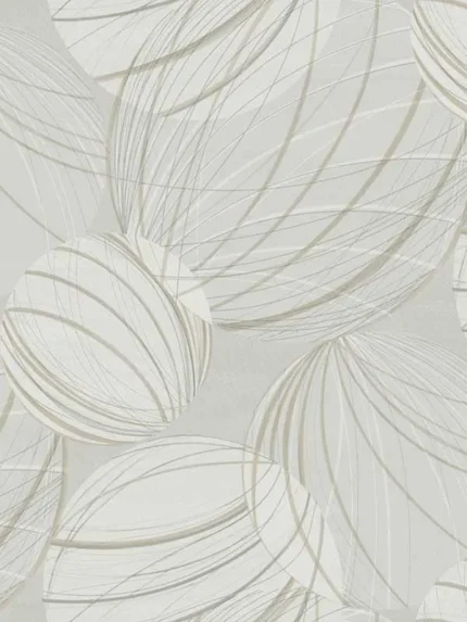 light grey patterned wallpaper for bedroom by Candice Olson
